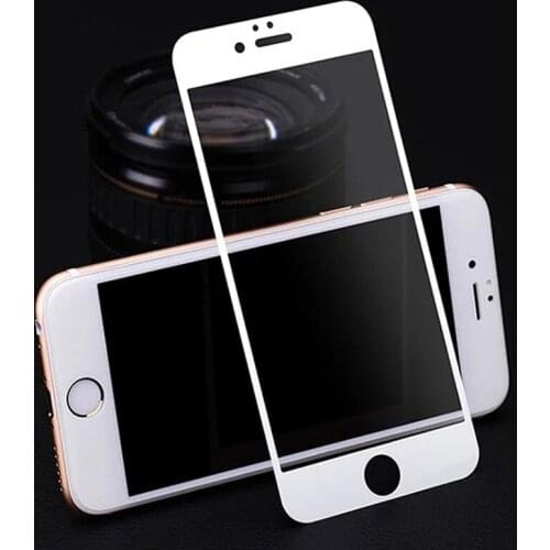 50pcs 2.5D Color edge For iphone 6/7/8 plus Full covered Tempered Glass Screen Protector