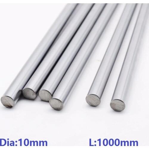 10pcs/lot 10mm linear shaft 1000mm long 10x1000mm chromed plated linear shaft hardened linear shaft steel rod bar