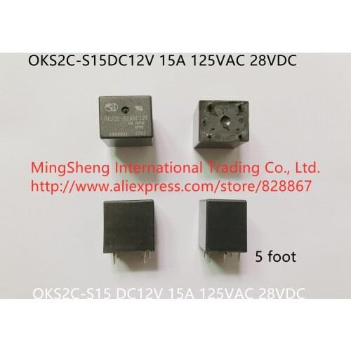 5pin ( 5 foot ) OKS2C-S15DC12V OKS2C-S15 DC12V 15A 125VAC 28VDC original new 100% RELAY