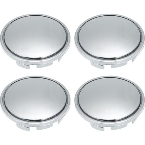 56mm Car Wheel Center Caps Hub Tyre Rim Hub Cap Cover Universal ABS Chrome Silver 4PCS