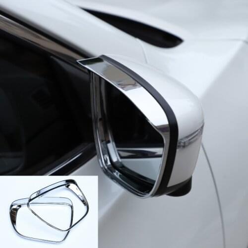 For Nissan Qashqai J11 2014 2015 2016 2017 2018 2019 Car Rearview Mirror Rain Shade Rainproof Blades Cover Trim Accessories