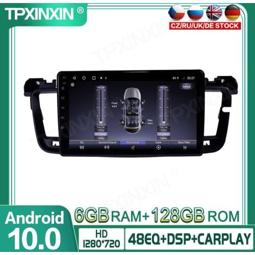 6+128G Android 10 For Peugeot 508 2011-2018 Car Multimedia Player GPS Navigation Head Unit Auto Radio Audio Stereo Tape Recorder