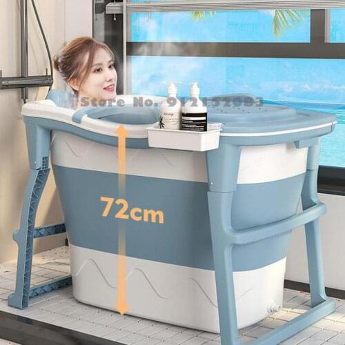 Large Adult Bathtub Bathtub High Bath Tub Full Body Bathtub Thickened Bath Tub Plastic Household