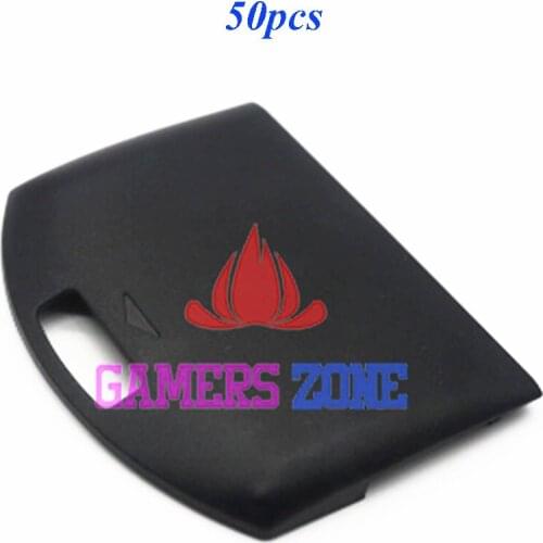 50pcs Battery Back Door Cover Case Replacement for Sony PSP 1000 Black