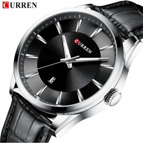 CURREN 2020 New Mens Fashion Casua Brand Waterproof Quartz Watch Men Military Leather Sport Watches Man Clock Relogio Masculino