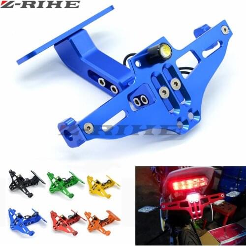 Motorcycle Adjustable Angle License Number Plate Frame Holder Bracket For honda CBR 1000 RR 1000RR CBR1000RR Cbr 600 yzf r3
