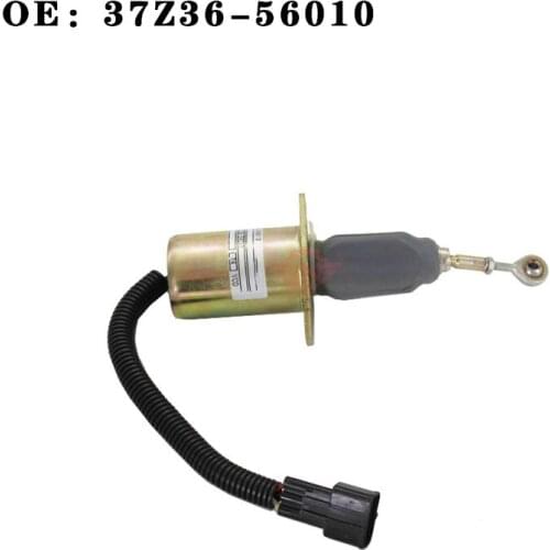 Excavator parts are suitable for Cummins 6CT engine flameout switch flameout solenoid valve OE: 37Z36-56010