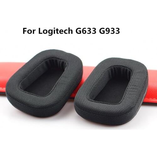 Memory Breathable Mesh Foam Ear Pads Cushions for Logitech G633 G933 Headphones High Quality Earpad 10.26
