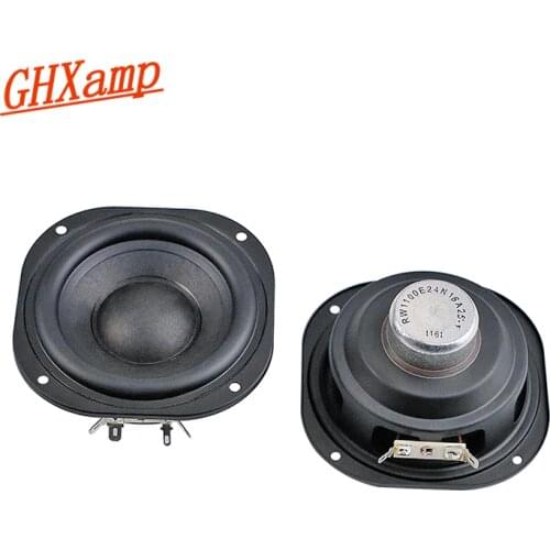 Hifi 4 Inch 105mm Midrange Woofer Speaker Neodymium Loudspeaker Unit 16OHM 30W Peper Cone For Home Theater Audio System 2PCS