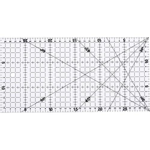 30*15cm Quilting Tools Thick Cloth Patchwork Sewing Accessories DIY Ruler Clear Sewing Patchwork Foot Aligned Ruler