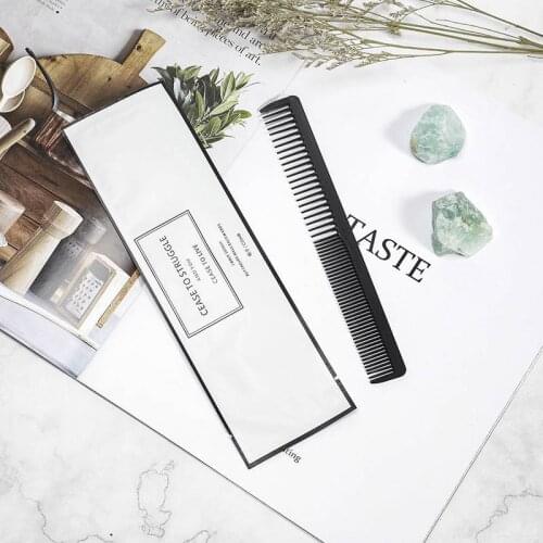 Pocket Hairdressing Styling Women Men Barbers Salon Brush Hair Comb Black