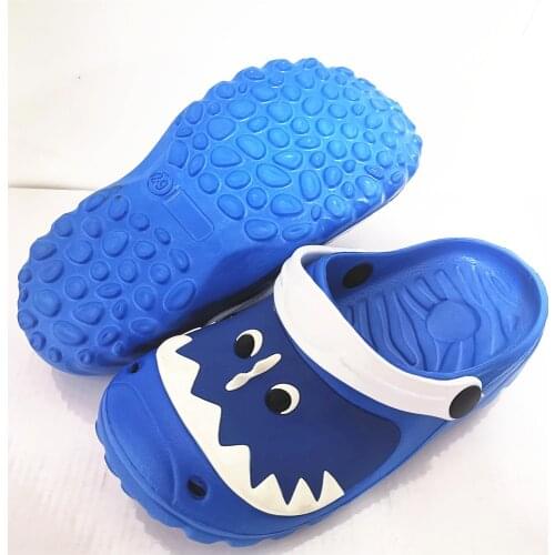 Ltolo Children Kids Boys Mules Cute Clogs Shark Croc Sandals Garden Cartoon Slippers Cave Hole Baby Shoes For Boy EUR24-35