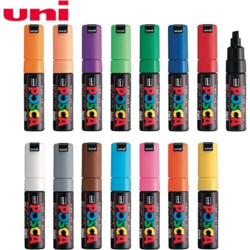 1pcs Uni Posca Paint Marker Pen- Broad Tip-8mm PC-8K 15 colors for Drawing Painting