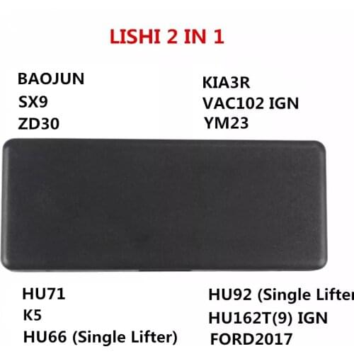 Original Lishi 2 IN 1 BAOJUN SX9 ZD30 KIA3R VAC102IGN Dedicated YM23 HU71 K5 HU66/HU92 Single Lifter HU162T(9)IGN FORD2017