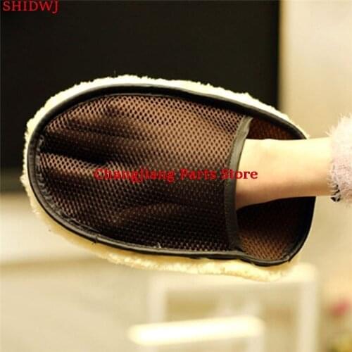 Car Wiper Gloves Wash and Wax Sponge Washing Gloves for Household Cleaning and Wash Wool