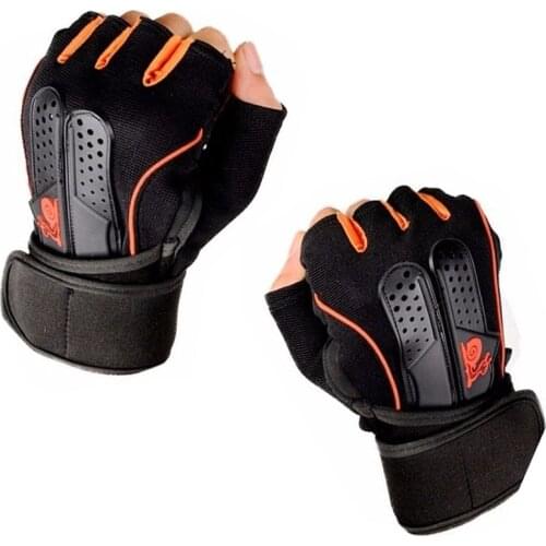 Weight Lifting Gloves Long Wrist Support with Anti Slip Palm Protection Great Grip for Fitness Bodybuilding Powerlifting
