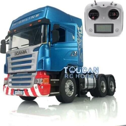 RC 1/14 LESU 6*6 Sca Metal Chassis Radio Light Hercul Cabin Tractor Truck THZH0915-SMT2