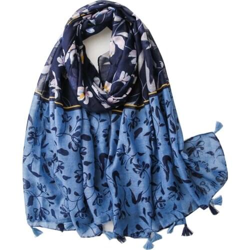 Tassel Viscose Shawl Scarf High Quality Neckerchief Autumn Winter Foulards Hijab Sjaal Stole Bufandas Wrap Pashmina Scarves