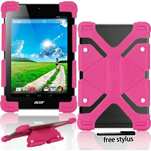 Silicone case For Alcatel 1T/3T/A3 10/Plus 10 10.1 Inch Tablet Anti-fall Shockproof Folding Stand Silicone tablet Cover+Stylus
