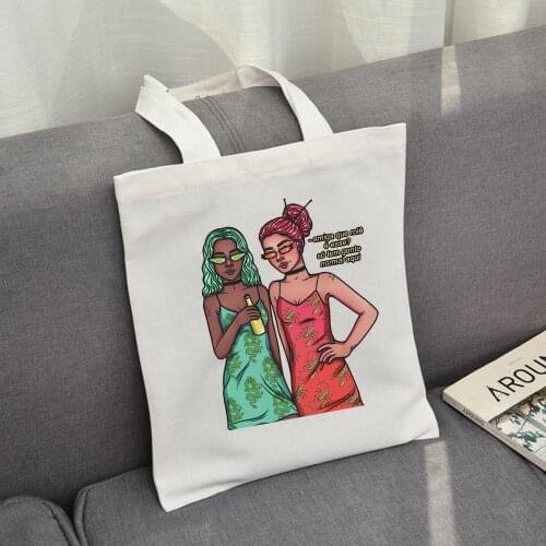 Cute Canvas Tote Bags for Women Black Top Handle Bag for Girls Magic African Print Shopping Bags Women Eco Bags Bolsa Feminina