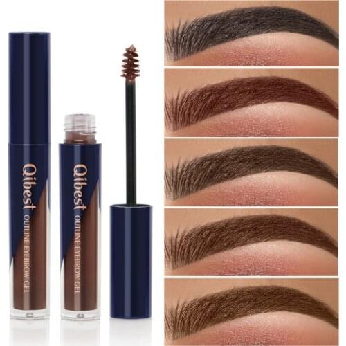 Brand New 5Color Professional Eyebrow Gel Waterproof Brows Enhancer Brush Long Lasting Grey Brown Eye Brow Cream Tint Makeup Kit