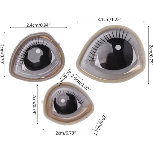 10 Sets Funny Cartoon Triangle Plastic Eyes for teddy bear Dolls Toy Animal Dolls Accessories