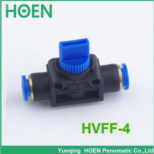 100 pcs HVFF8 pneumatic components HVFF series flow control hand valve 8mm tube pipe hose fitting