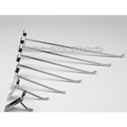 100pcs/lot retail shop exhibition slatwall display hook 6mm Diameter length 10cm&15cm&20cm&25cm&30cm free shipping