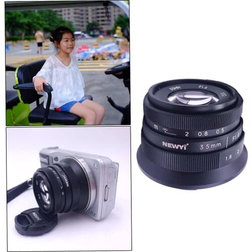 35mm F1.6 APSC Manual Fixed Lens for E-Mount A5100 NEX-3 NEX-3R NEX-5T NEX-5C A7 A7II A7SII