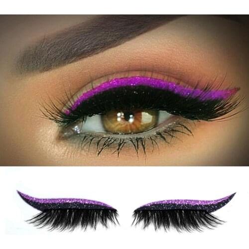 8Pcs Eyelid Line Sticker Remove Easily Anti-fall Breathable Make-up Eyeliner Eyeshadow Sticker for Shopping