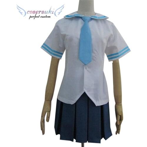 Aioi Yuuko Naganohara Mio short sleeve Sailor suit Cosplay Carnaval Costume Halloween Christmas Costume