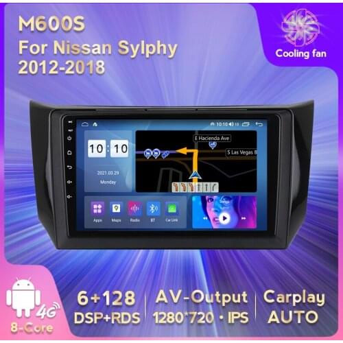 Android 11 RDS DSP 6G+128G IPS Car Media Car Multimedia Player Car Audio For Nissan Sylphy 2012-2018 Multimedia Video Player