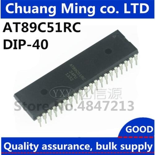 Free Shipping 5-10pcs/lots AT89C51 AT89C51RC-24PU AT89C51RC-24PI AT89C51RC DIP-40 In Stock
