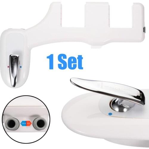 Hot /Cold Water Toilet Bidet Non-Electric Toilet Seat Attachment Self-Cleaning Set Shattaf Washing Supplies