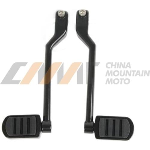 Black Left Heel Toe Shift Lever Pedal Set case for Harley Touring FL Softail Trike