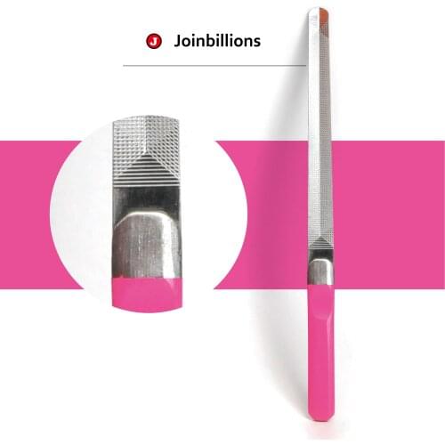 V Shape Designed Stainless Steel Nail File Double Sided Manicure Pedicure Care Metal Tools