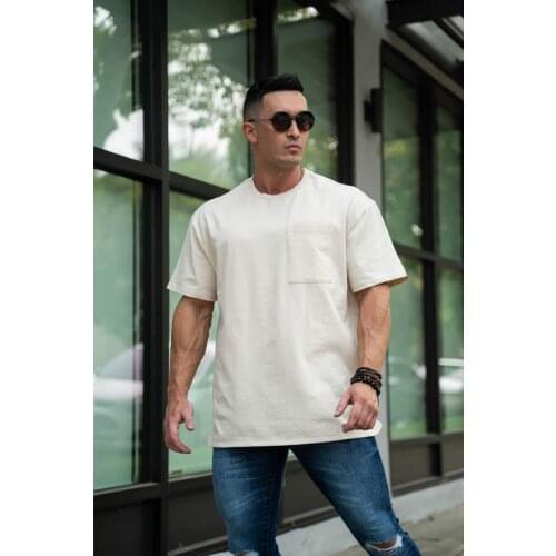 2021Summer Mens Oversized T shirt Clothing Bodybuilding Fitness Loose Sportswear T-shirt Streetwear Fashion casual Tshirt