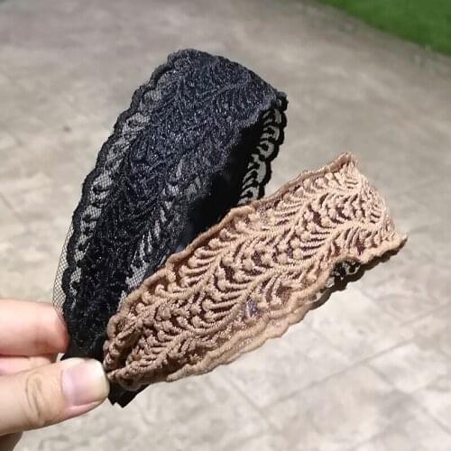 MISANANRYNE Lace Hair Hoop Women Korean Hair Pressure Bezel Headband Fashion Spring Summer New Headwear Hair Accessories