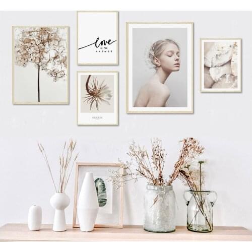 Dandelion Love Girl Scandinavian Wall Art Canvas Painting Nordic Posters And Prints Wall Pictures For Living Room Home Decor