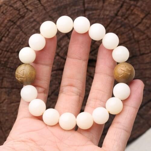 Genuine Natural Bodhi Root Unisex 12mm Wrist Bracelet Beads Yoga Bracelet Jewelry