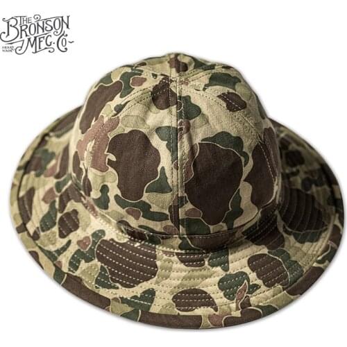 Bronson CCC Daisy Mae Hat Denim Bucket Hats Classic Vintage Working Cap