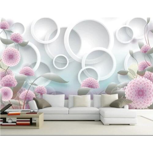 Custom photo wallpapers 3d wall mural wallpaper Stylish and beautiful 3D living room TV background wall decoration painting wall