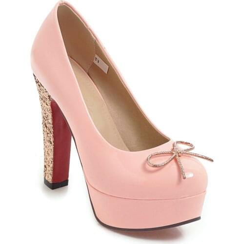 Early spring fashion New Year high and thick with waterproof single shoes 40-43