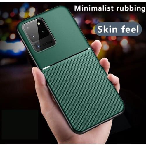 Luxury Magnetic Silicone Phone Case For Samsung Galaxy S20 S10 E S9 S8 Note 10 9 8 Plus A 10 50 Ultra-thin Leather Cover Coque