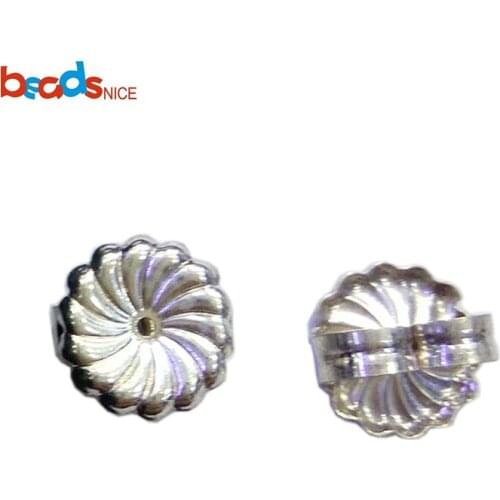 Beadsnice 925 Sterling Silver Ear Nut Earring Back Stopper Earring Findings Jewelry Making Accessories 37587