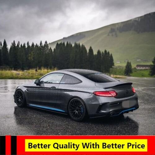 UBUYUWANT For Mercedes W205 COUPE 2014-2020 C-class C180 C200L C63 Spoiler Carbon Fiber PSM STYLE Car Rear Trunk Wing Spoiler