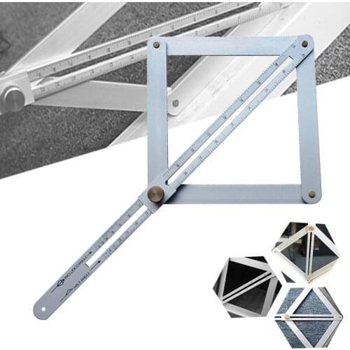 Angle Divider Aluminium Alloy Miter Angle Measuring Ruler Multi Angle Measuring Tool Universal Angle Ruler Template for Woodwork