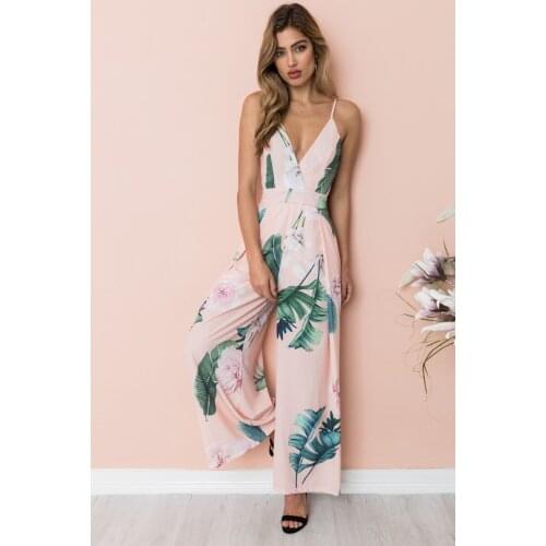 Womens jumpsuits are hot new fashion sexy jumpsuits digital print jumpsuits rave festival clothing Straight Office Lady