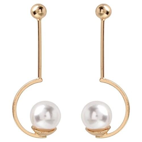 99CARATS Contracted individual character earring female temperament elegant fashion eardrop design feeling is lovely