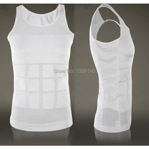 Slim Vest For Men Mens Slimming Body Shaper S,M,L,XL,XXL waist abdomen less beer belly underwear B076